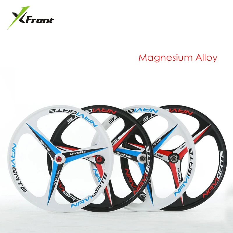 New brand MTB light weight magnesium alloy 3 blade one wheels 26 inches bicycle wheel mountain bike wheels