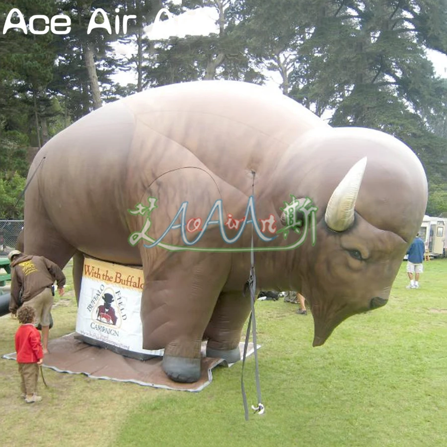 

Eye-catcher Giant Inflatable Bull OX Model for North America Buffalo for Farm/Pasturage Advertising