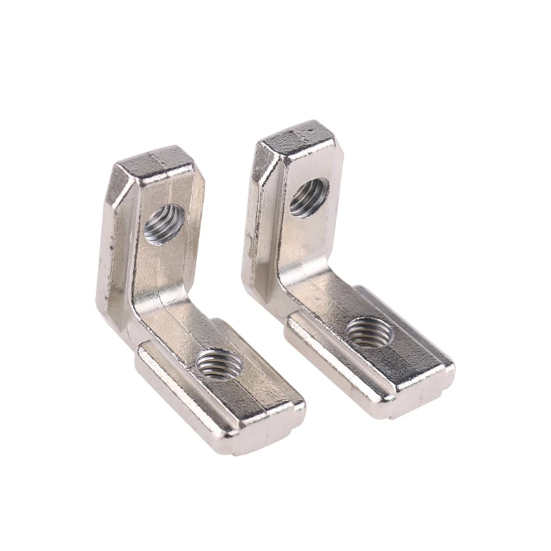 10pcs T Slot L Shape 90 Degree Corner connector bracket Inner Angel Joint Interior Brackets for 3030 Aluminum Profile with screw