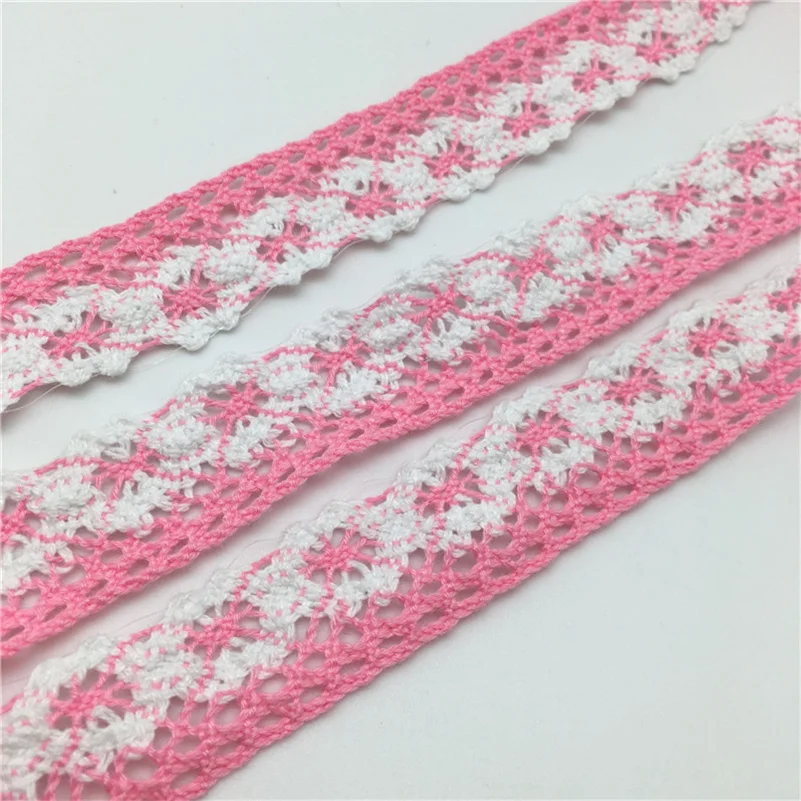 2 metri di pizzo rosa rifiniture in nastro Guipure larghezza 28mm, per ricamo Scrapbooking artigianale confezione regalo fai da te 7 ls56-4