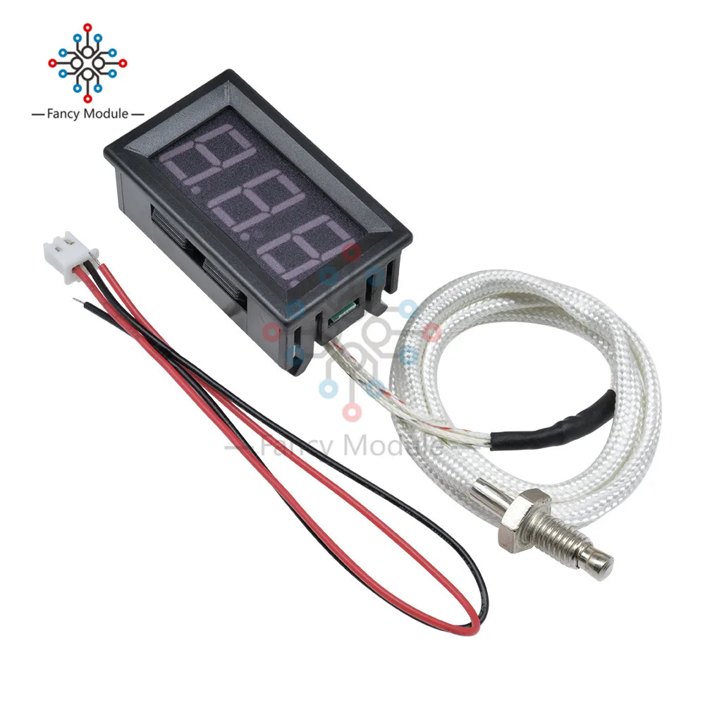 XH-B310 LED Digital Thermometer 12V Temperature Meter K-type M6 Thermocouple Tester table -30 ~ 800C Industrial 40% off 3colors