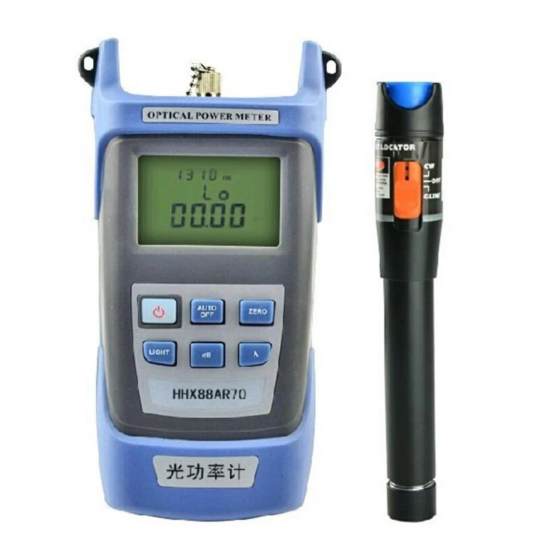 High Qualily 2 In 1 Fiber Optic Tool Kit with  Optical Power Meter and 10MW Visual Fault Locator 10-12KM Use Fiber testing Tool