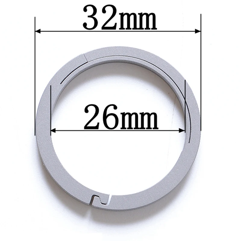 EDC Pure Titanium TC4 Key Chain Key Ring Carabiner Snap Clip Hook Camping Climbing DIY Accessories FW214