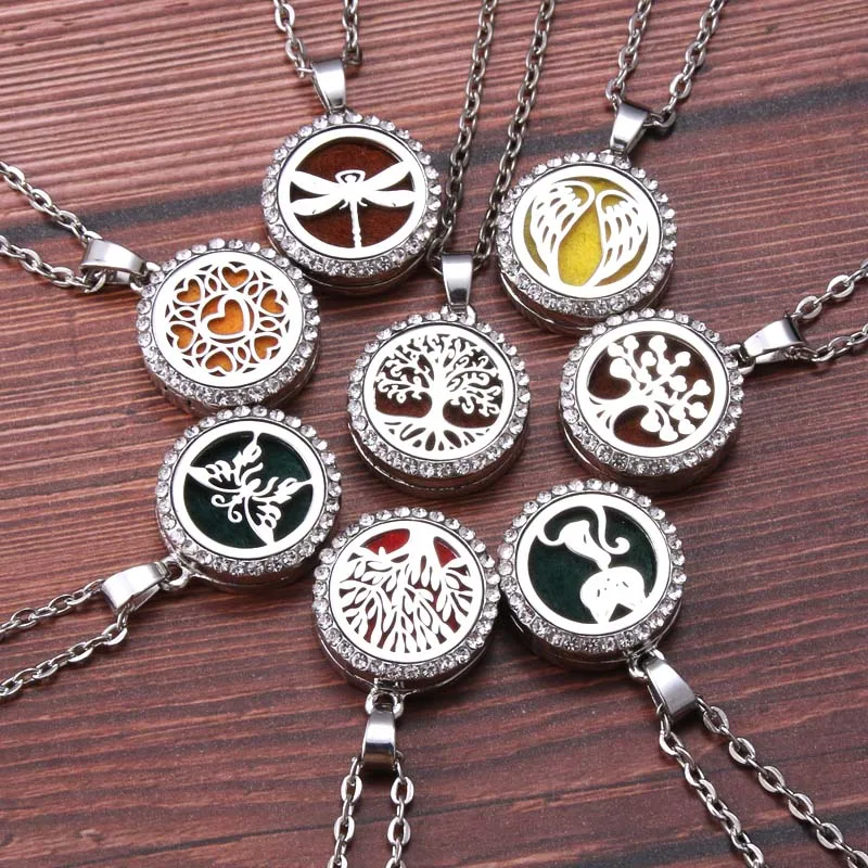 

Высокое качество Стразы раннее ожерелье Античный Ретро Магнитный кулон диффузор эфирного масла кулон высокие ювелирные изделия