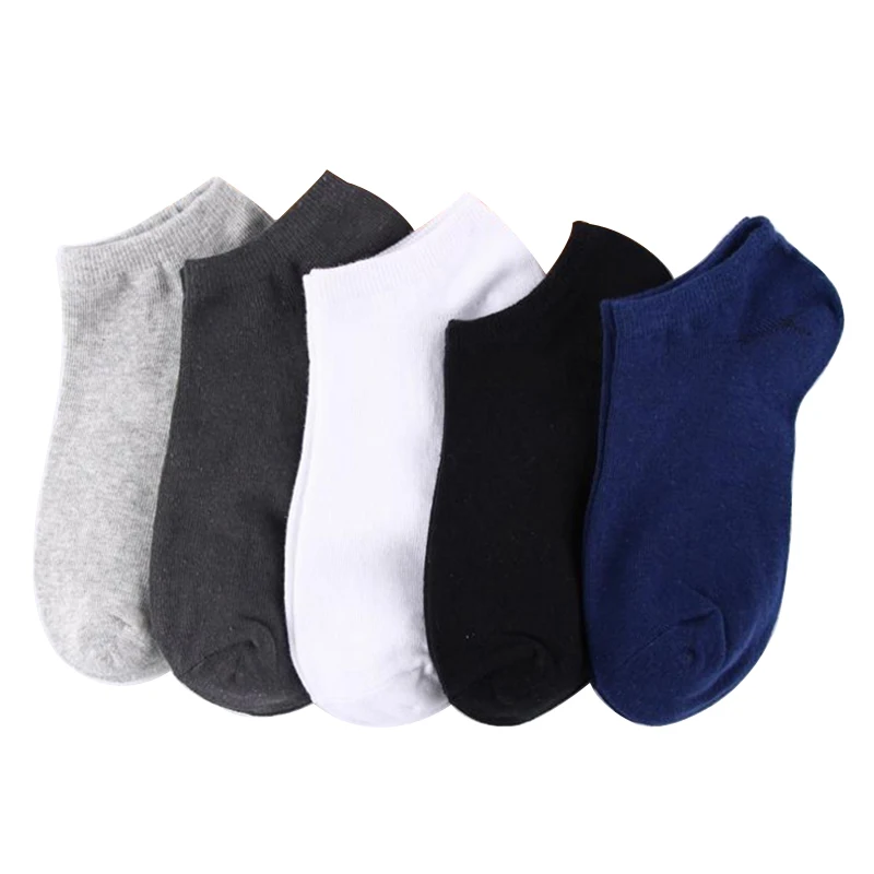 

5 Pairs Men Ankle Socks Summer Autumn Breathable Cotton Men's Socks Boat Short Ankle Invisible Socks Casual Male Sock Meias Sox