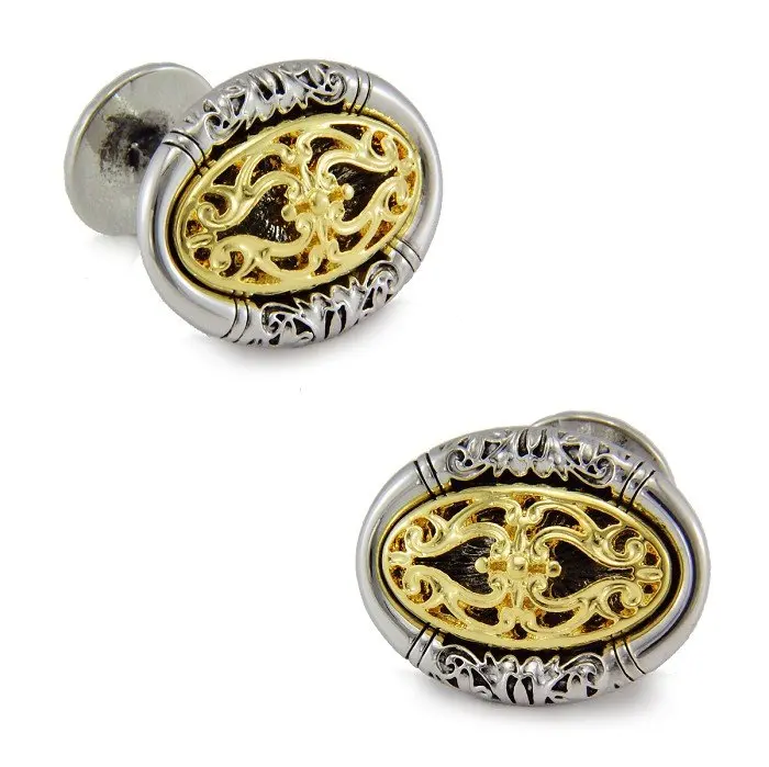 

SPARTA White Gold Electroplated Wish Stone Cufflinks men's Cuff Links + Free Shipping !!! metal buttons