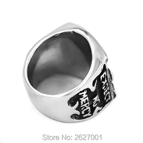 Denmark Bandidos Biker Ring Stainless Steel Jewelry Punk MC Club One Percent 1% Motor Biker Skull Men Ring Wholesale SWR0632