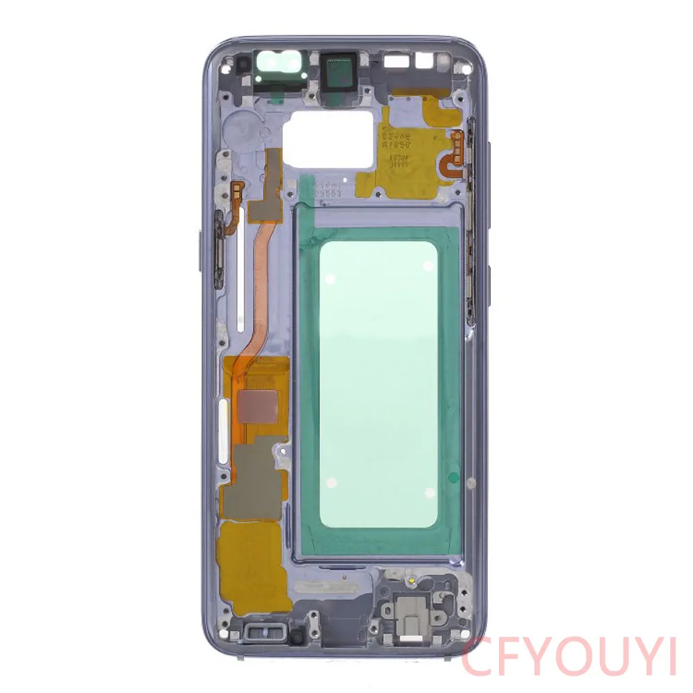 For Samsung Galaxy S8 G950 G950F Housing LCD Display Middle Frame Bezel Chassis Plate Repair Part with Side Button