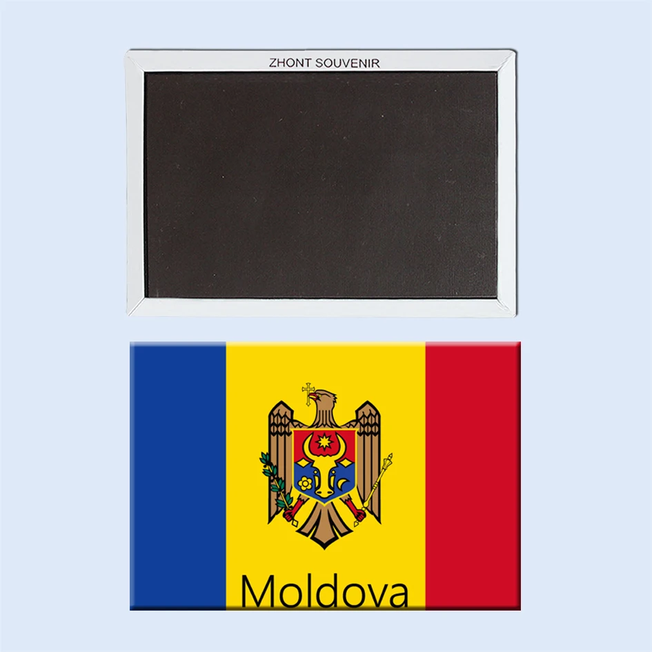 Rectangle Magnets,Flag_of_Moldova Tourist Refrigerator Magnets 21464