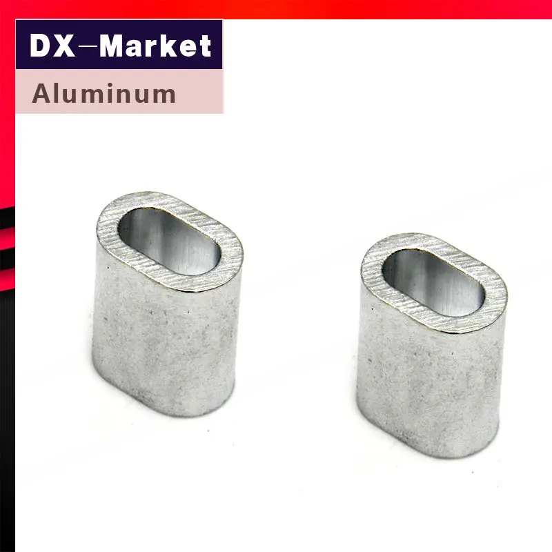 5mm , 50pcs , aluminum clamp for wire rope , oval wire rope aluminum clamp manufacturer