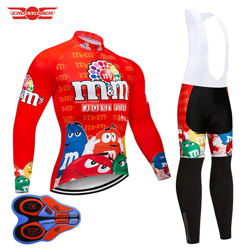 2022 Funny Cycling Jerseys Set Bicycle Wear Clothes Bike Clothing Ropa Ciclismo MTB Uniform Quick-Dry Mens Long Maillot Culotte