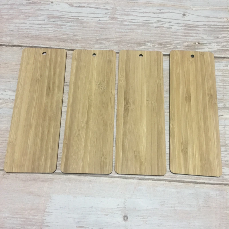 set of 10 rectangle wood bookmark blank wood plaques blank 14*5cm