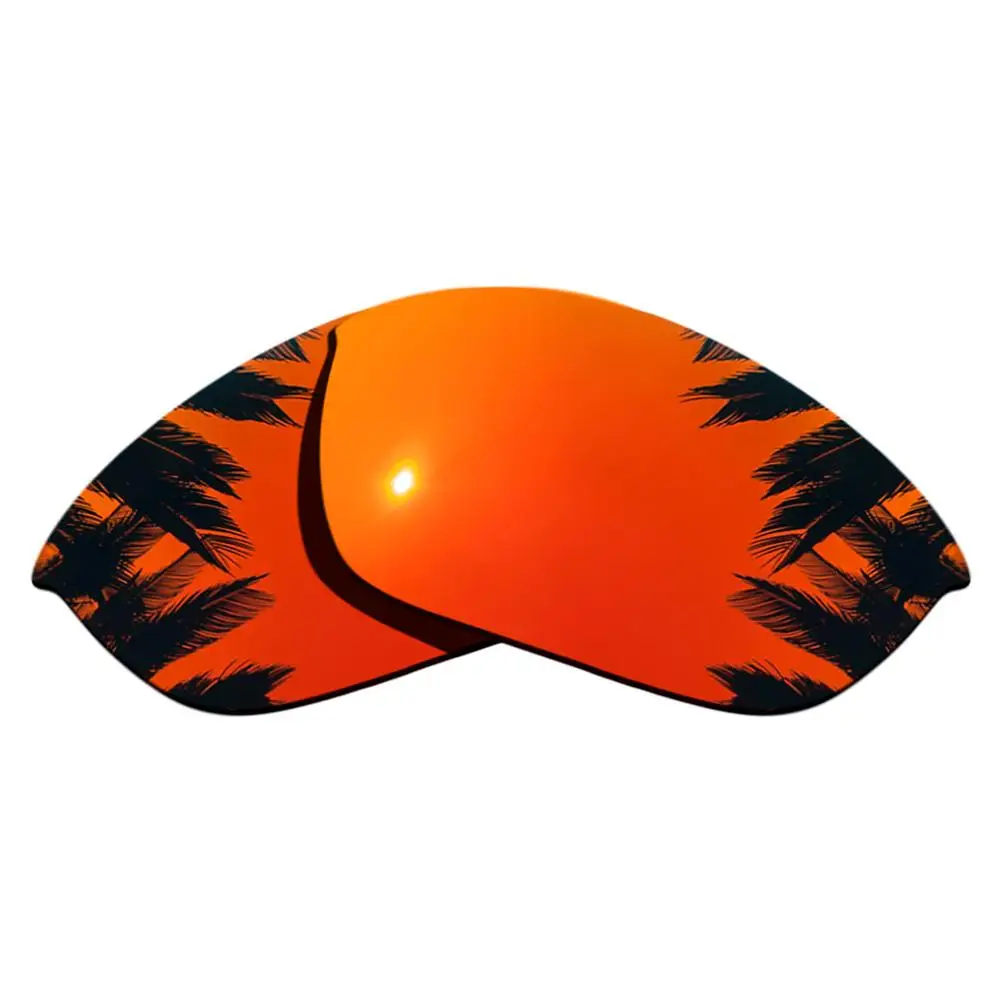 Orange Red Mirrored & Purple Mirrored Polarized Replacement Lenses for-Oakley Half Jacket 2.0 Frame 100% UVA & UVB