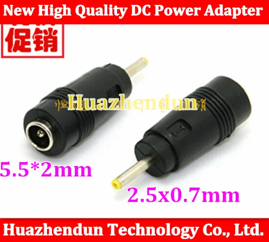 

New 500pcs Power Adapter Cable 5.5 mm x 2.1 mm To 2.5 mm x 0.7mm switching power head Conversion Plug