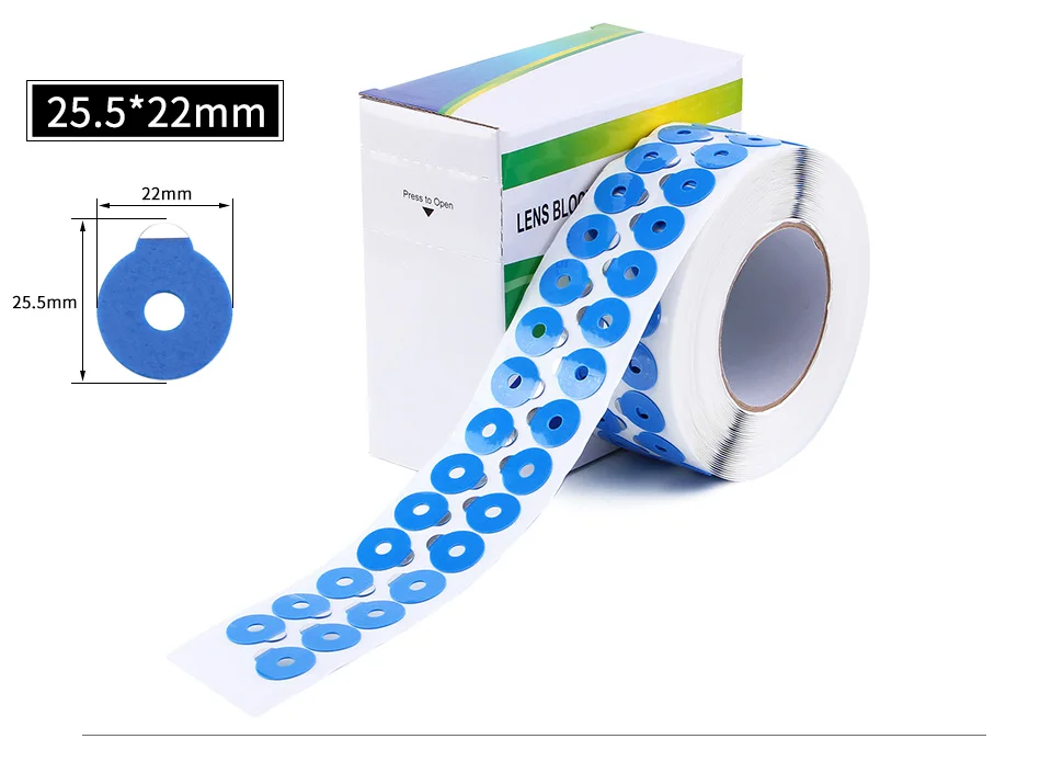 Linsenblockierpads 1000 Stück/Pads Brillen-Klebeband, optisches Klebeband mit hoher Viskosität für die Linsenbearbeitung – Detail 8