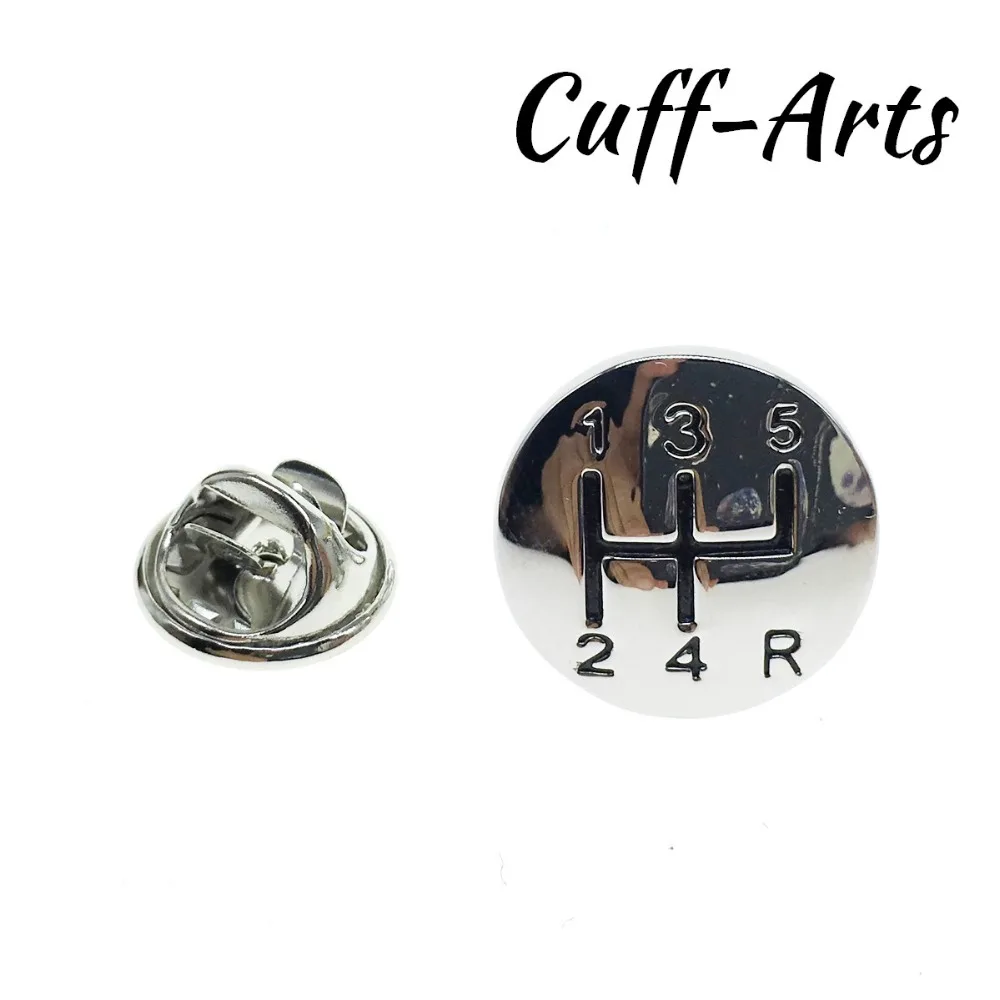 Cuffarts Lapel Pin Silver Car Gear Shift Gear Stick Lapel Pin Men Accessories Brooch Hijab Pin Enamel Pin Broche Pusheen P10080