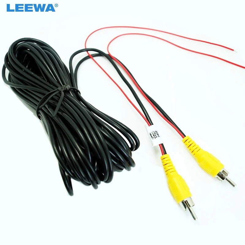 

LEEWA 10M Car RCA Reversing Camera Video Cable With Spcial Reversing/Backup Detecting Wire #4544