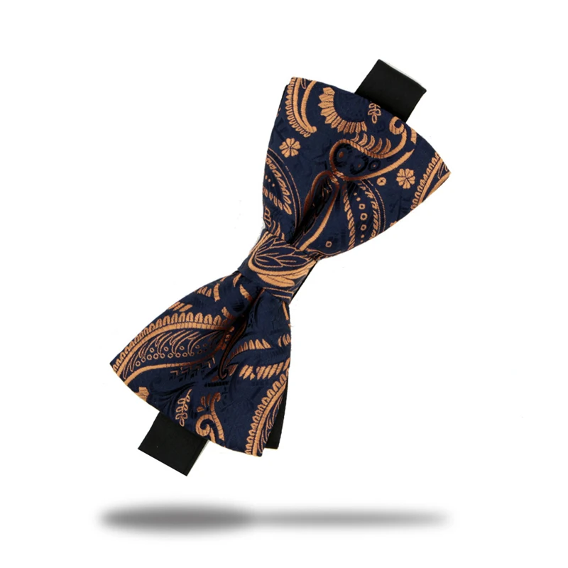 Fashion Paisley Floral Bow Ties For Men Women Butterfly Striped Bowtie Classic Gravata Cravat Blue Pattern Bow ties