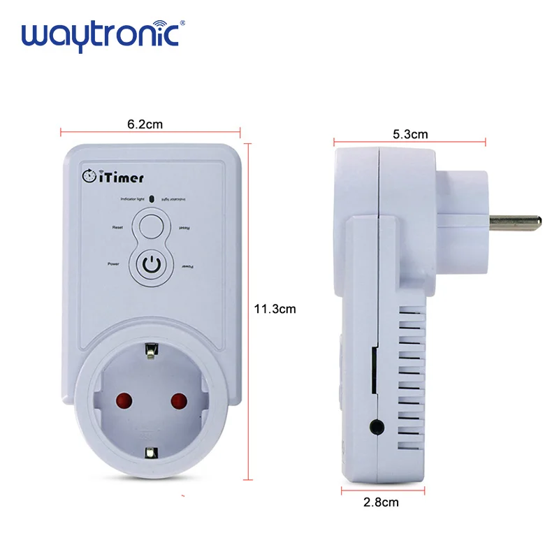 Enchufe inteligente GSM para la UE, interruptor de sincronización con Control remoto, SMS, inglés y ruso, controlador de temperatura con Sensor