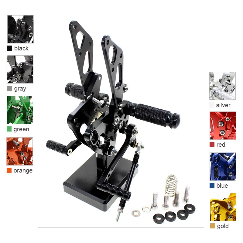 

CNC Motorcycle Rearset Footrest Footpeg For Kawasaki Z1000 ABS Z 1000 2011-2016 2012 2013 2014 2015 Pedal Foot Peg Rear Set