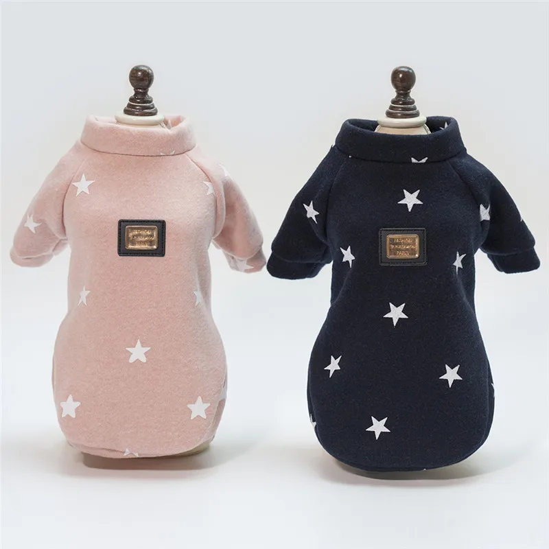 Ropa Nueva de Marca 2026 para Mascotas, Perros y Gatos, Ropa Cálida de Invierno con Estampado de Estrellas, Disfraz para Chihuahua, Ropa Barata para Cachorros