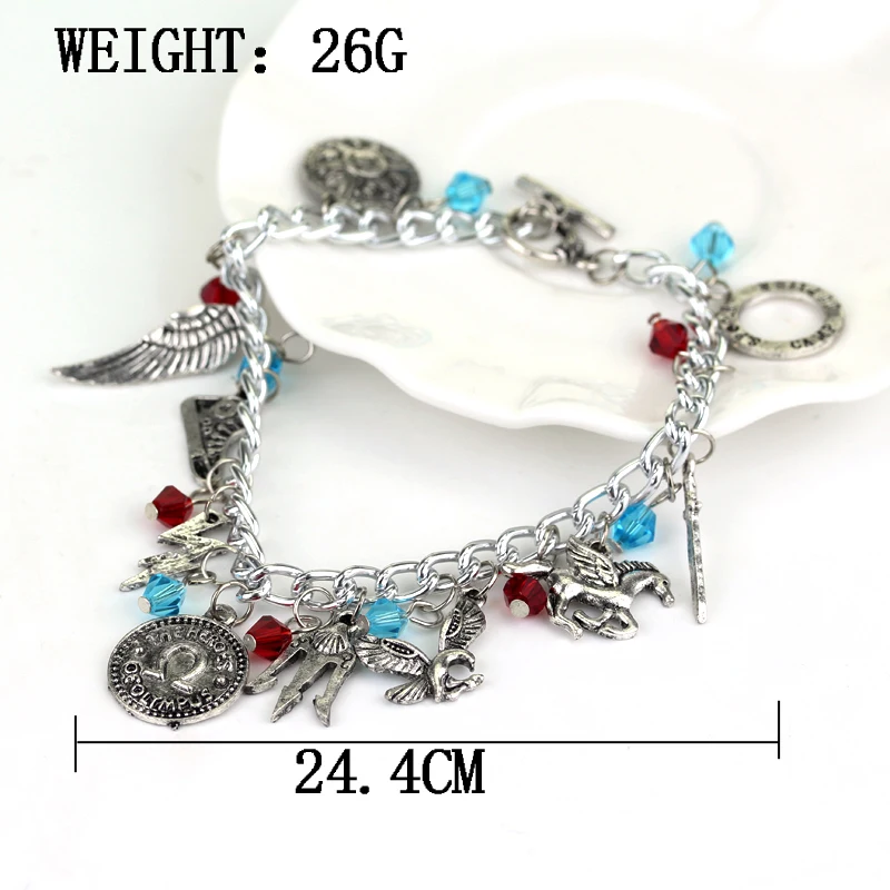 2022 New Design Percy Jackson charm Bracelet Alloy Jewelry Vintage Bracelet Link Chain Gift For Ladies Women Men