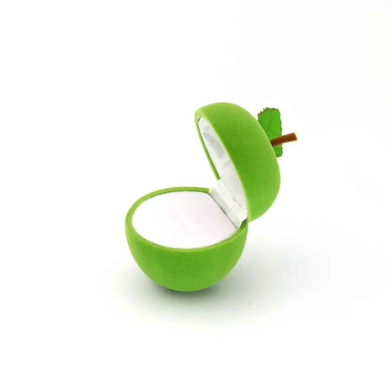 Samt Apfel Klavier Violine Sonnenblume Schmuck Geschenkbox Hochzeit Verlobungsring Box für Halskette Ohrring Armband Verpackung Display – Detail 8