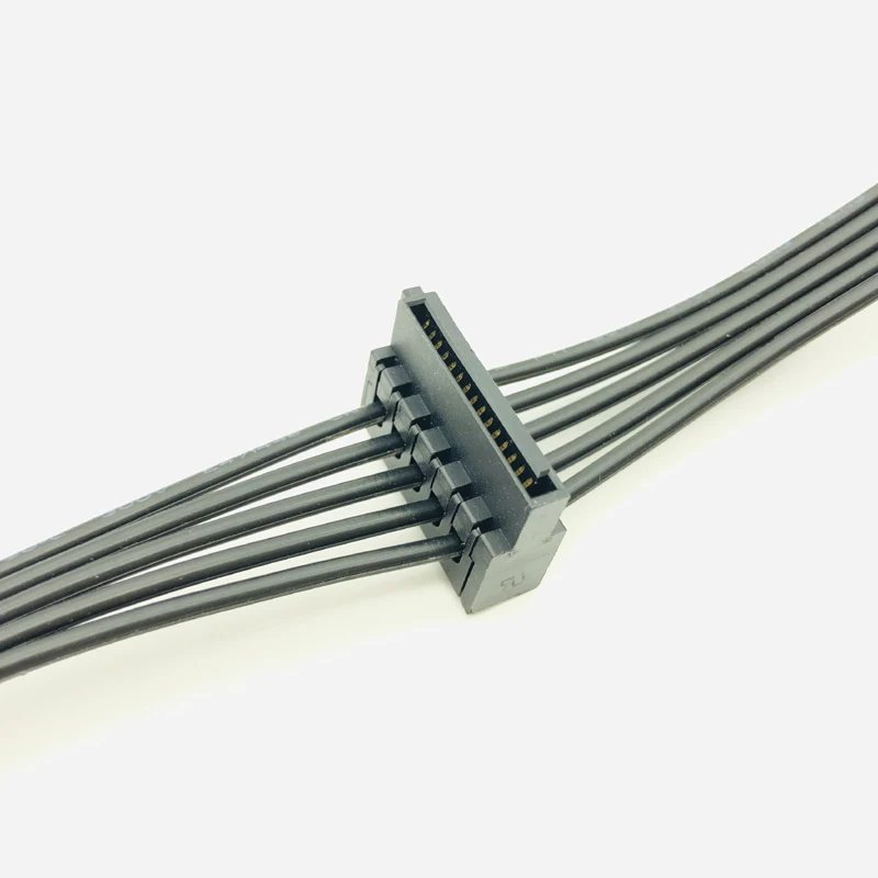 Computer Cables PCI-E 6 Pin Male 1 to 4 SATA Female Power Supply Splitter Supply Cable for Corsair RM650X RM750X RM850X RM1000X