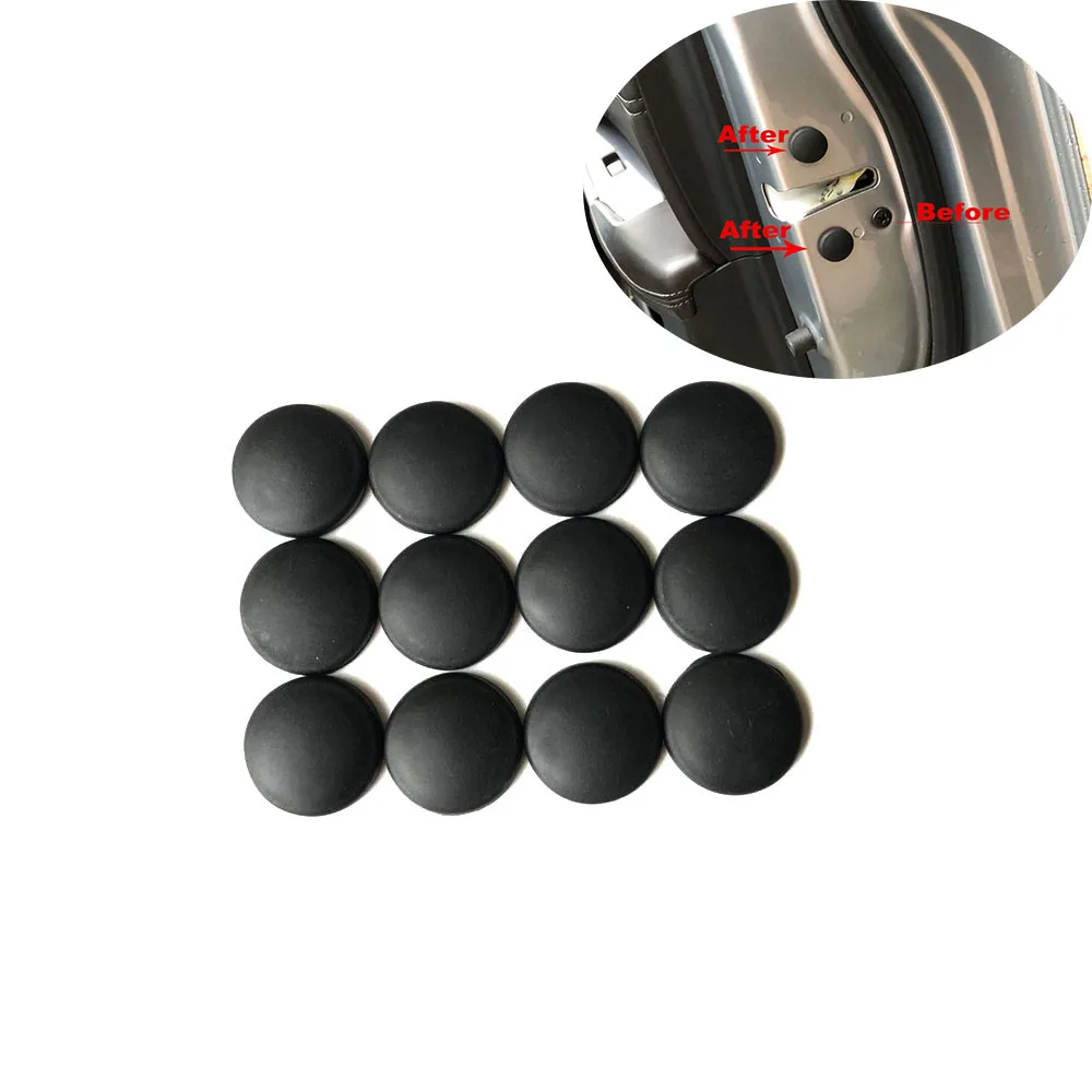 12pcs Car Door Lock Screw Protector Cover For Toyota Prius Levin Crown Avensis Previa FJ Cruiser Venza Sienna Alphard ZELAS