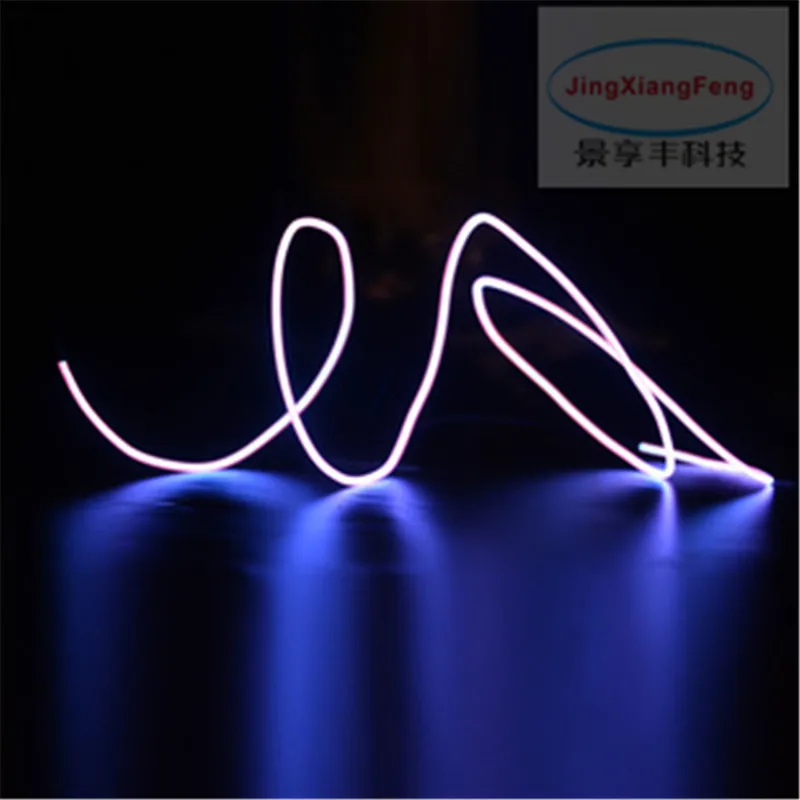 JXF Car Lights Signal Decorative Lamp Accessories Universal 3 Metres EL Wire Tube Powered Flexible Neon Party Wedding Decor With