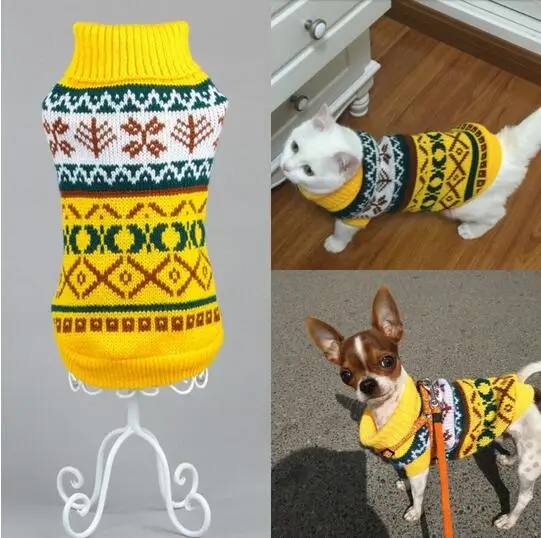 Petalk-Snowflower Sweater for Pets, Knitwear, Jumper, Coat, Dogs, Cat, Christmas Dog Clothes, XS, S, M, L, XL, XXL