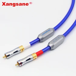 Xangsane SP-7001Ag 7N OCC Posrebrzany kabel hifi rca 4-żyłowy 1,5 mm2 Podwójny kabel audio sygnału wzmacniacza męskiego na męskie