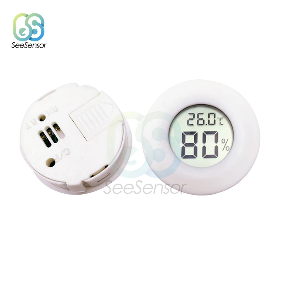 Mini LCD Digital Thermometer Hygrometer Temperature Humidity Meter Detector Fridge Freezer Tester -50~ +70°C