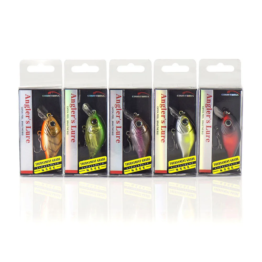Countbass Kurbelköder schwimmend 43 mm 1-11/16 Zoll 7 g 1/4 oz. Dive 1m 3' Kunststoff-Hartköder, Angelköder-Wobbler – Detail 8