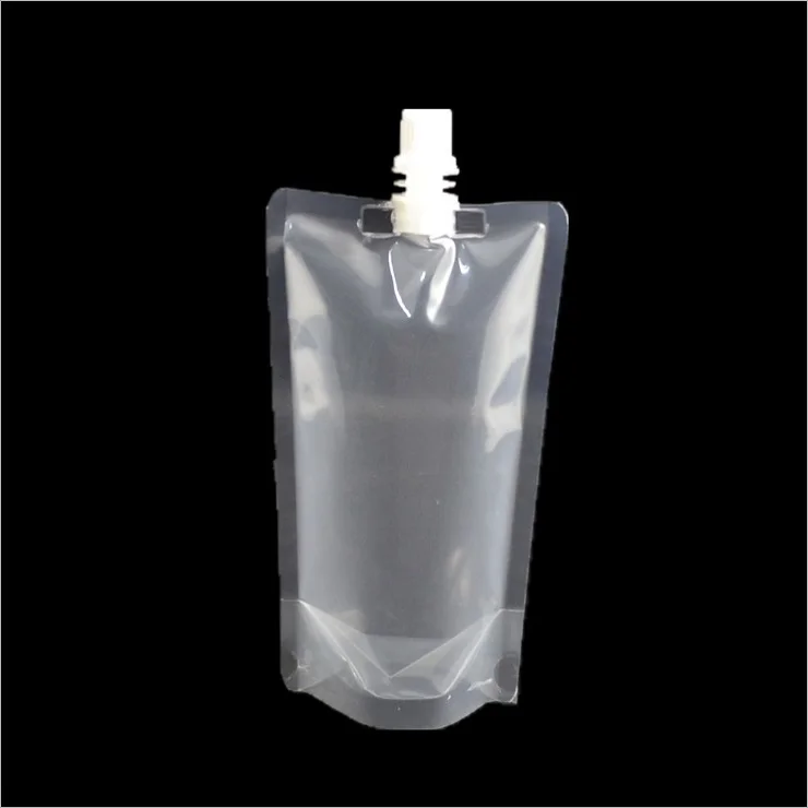 500pcs 250ml Stand-up Plastic Beverage Bag Spout Pouch for Fruit Juice Milk Coffee Liquid Drink Pouch wen6862