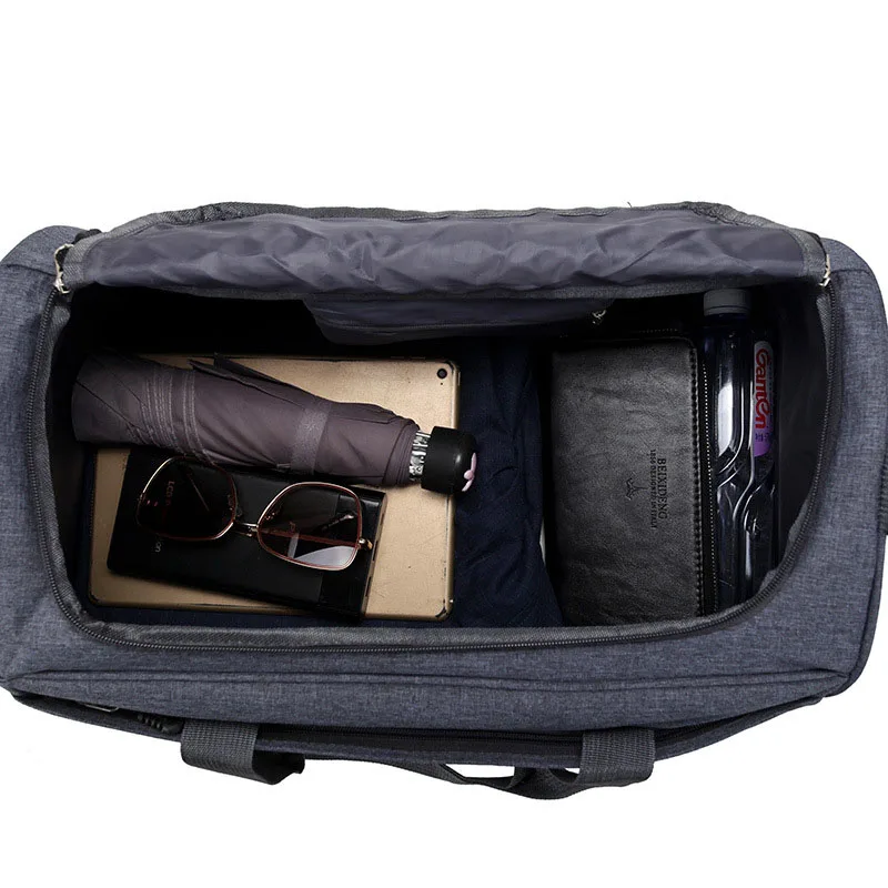 Imagem -03 - Bolsa de Viagem Grande Capacidade Duffle Bolsas para Mulheres dos Homens Negócios Viagem Oxford Totes Nova Grande Mão Ombro Bagagem Bolsas Fim de Semana l s