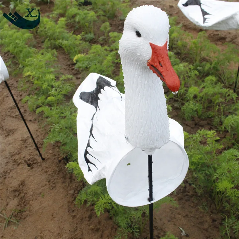 Xilei-Outdoor Hunting Eva Goose Head Tyvek Windsock, Decoys with Support System