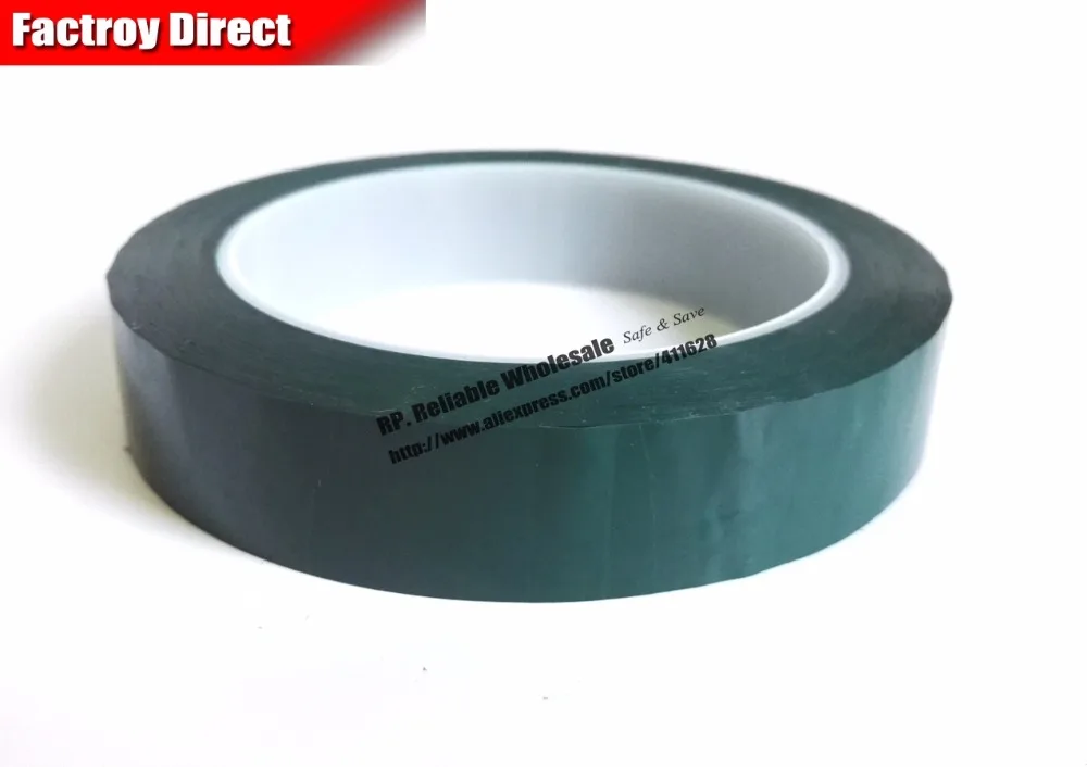 40mm * 66m fita de mylar isolada adesiva em um lado para transformadores, à prova de fogo, verde