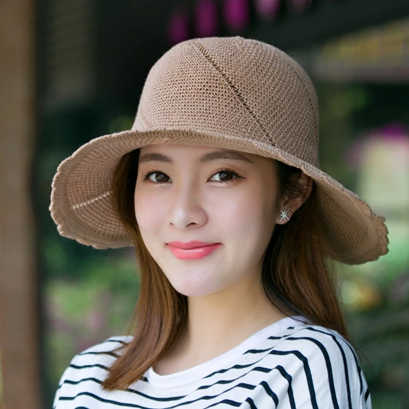 

Sun Shade Cap Female Japanese Sunscreen Sun Protection Caps Spring Summer Folding Fashion Women Hat Fisherman Travel Hats H3179