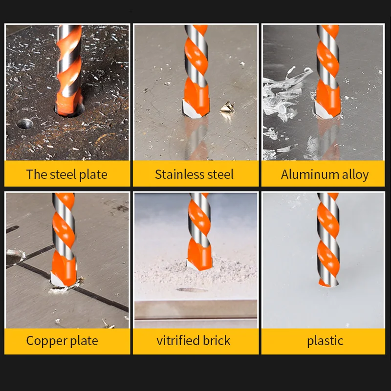 Drop shipping Threaded triangle tungsten steel wall tile concrete drilling bit Household marble Overlord drill electric drill