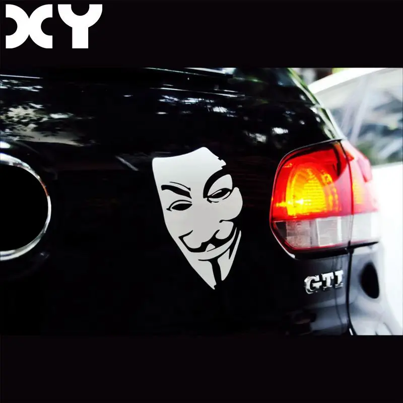 V for Vendetta Car Stickers High Quality Reflective Tape Waterproof Car Stickers Automobiles Sticker So on Drop Shipping