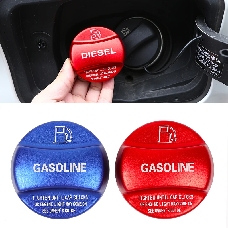 Aluminum alloy Gas and Diesel Fuel Tank Cap Cover Trim For BMW X1 X2 X3 X4 X5 X6 F10 F15 F16 F25 F26 F30 F34 F35 F48 F47 G30 G38