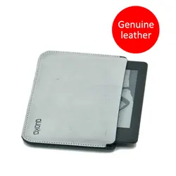 Simplicity and super slim 100% Genuine leather E-Book bag case Sleeve for Kindle Paperwhite Voyage 6 inch,Transverse style