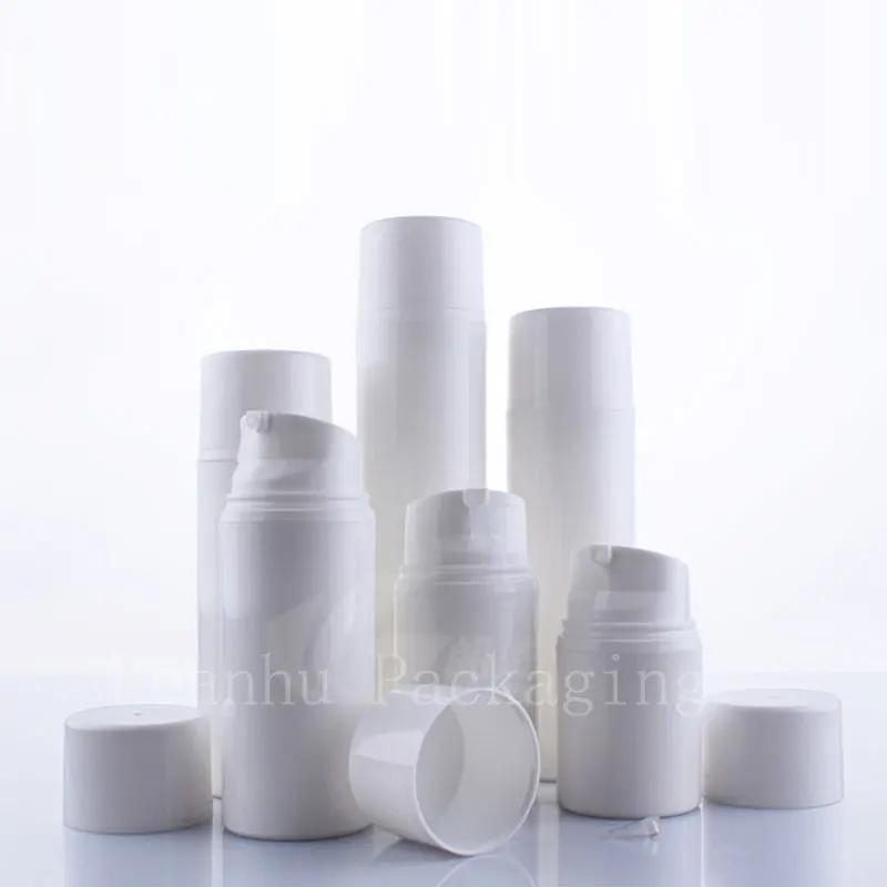 

24pcs 30ml 50ml 80ml 100ml 120ml 150ml Empty White Airless Pump Container Travel Bottles For Cosmetic Skin Care Lotion Cream