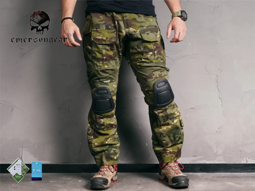 emersongear-G3 Tactical Pants, Airsoft Bdu Trousers with Knee Pad, MultiCam Tropic,airsoft,outdoors,Hunting,em9281