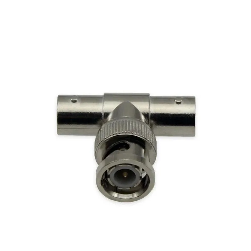 2 Stuks Haakse Tee Bnc Junction Vrouwelijke Mannelijke Cctv Bnc Connector Rg58 Rg59 Rg6 Connector