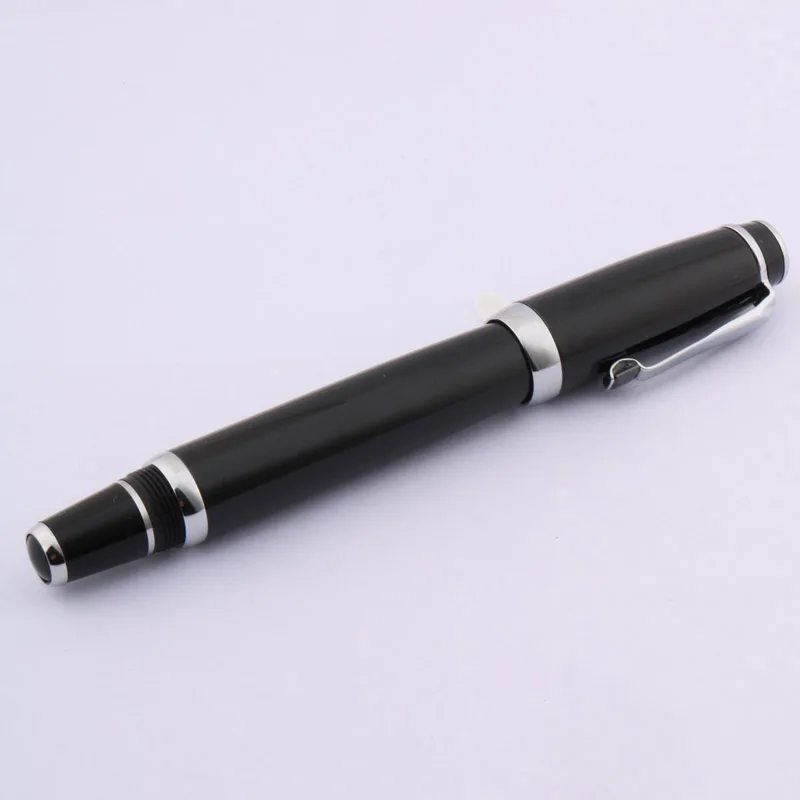 Black diamonds twisted black office writing silver Trim ROLLERball PEN Spin Metal Signature  ink Pens Stationery Office