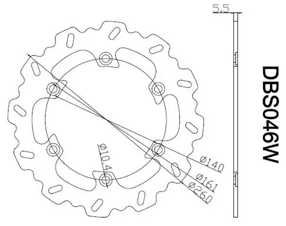 Free shipping moto Brake Rotor Disc For SUZUKI B-KING 1300 B-KING1300 2008-2010 GSXR1300 HAYABUSA GSX-1300R GSXR1300 2008-2011