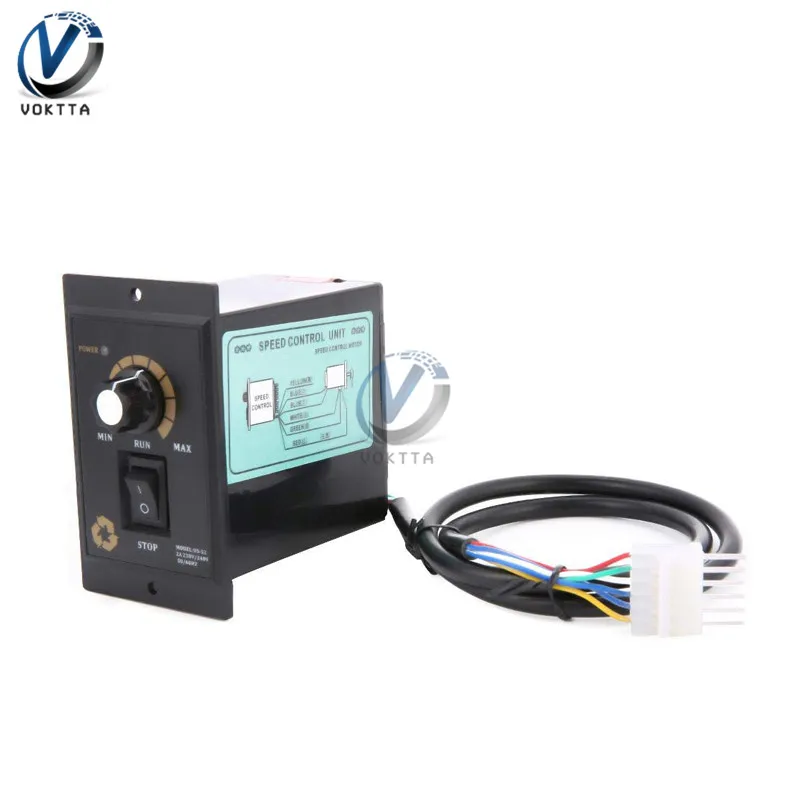 Motor Speed Controller 400W AC 220V Motor Speed Pinpoint Regulator Controller Forward & Backward 50/60hz Motor Governor