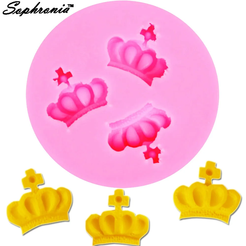 Sophronia M280 3D Imperial Crown Silicone Mold Cake Fondant Cake Decorating Tools Gumpaste Chocolate Resin Clay Candy Moulds